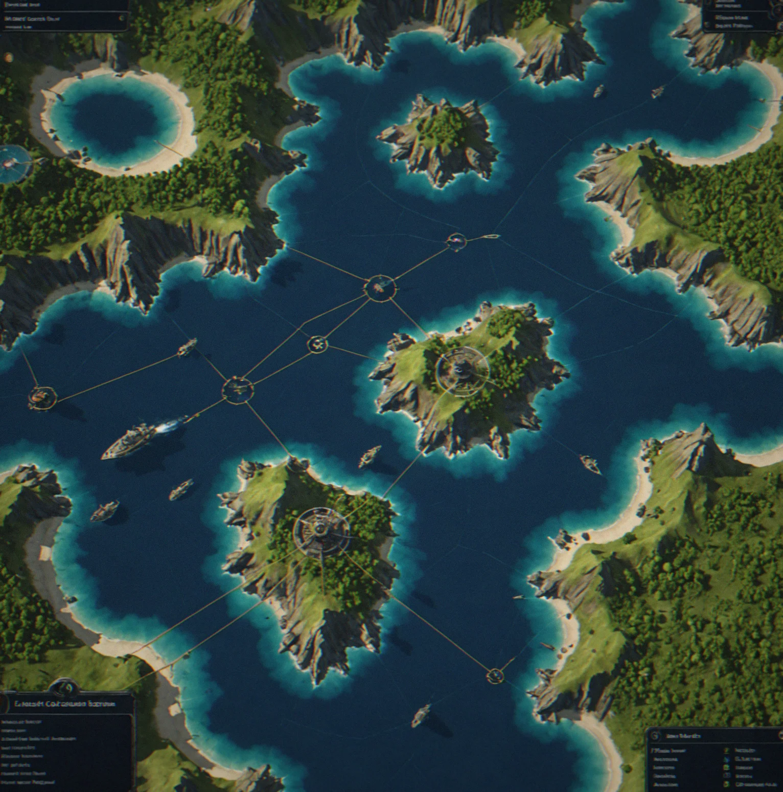 Campaign end screen showing victory statistics: territory held, resources preserved, fleet casualty count, and turn counter